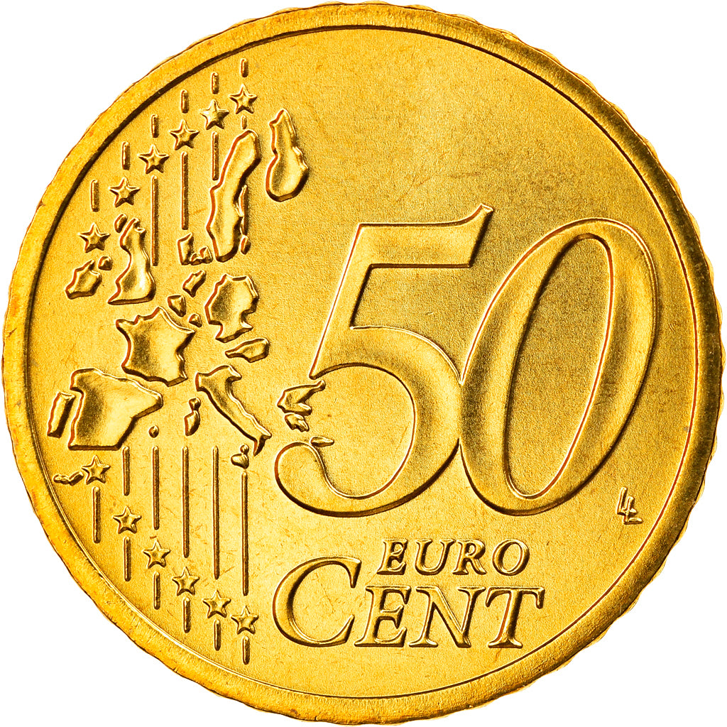 GERMANY - FEDERAL REPUBLIC, 50 Euro Cent, 2003, Berlin, MS(65-70), Brass, KM:212