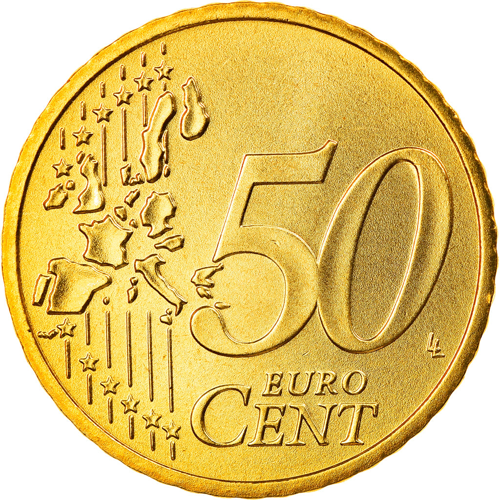 GERMANY - FEDERAL REPUBLIC, 50 Euro Cent, 2003, Munich, MS(65-70), Brass, KM:212