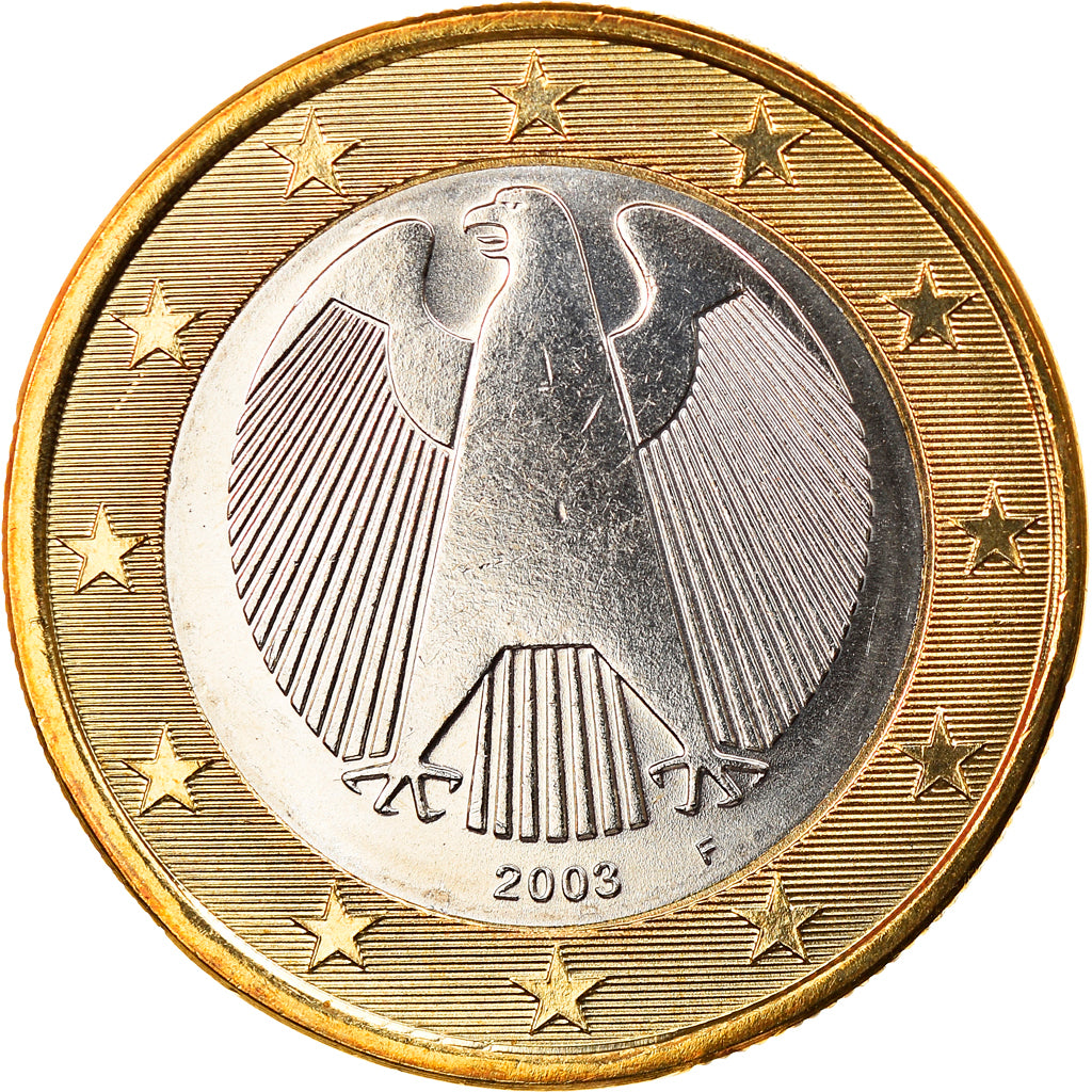 GERMANY - FEDERAL REPUBLIC, Euro, 2003, Stuttgart, MS(65-70), Bi-Metallic