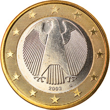 GERMANY - FEDERAL REPUBLIC, Euro, 2003, Karlsruhe, MS(65-70), Bi-Metallic