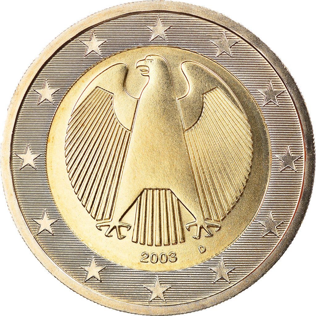 GERMANIA - REPUBBLICA FEDERALE, 2 Euro, 2003, Munich, FDC, Bi-metallico, KM:214