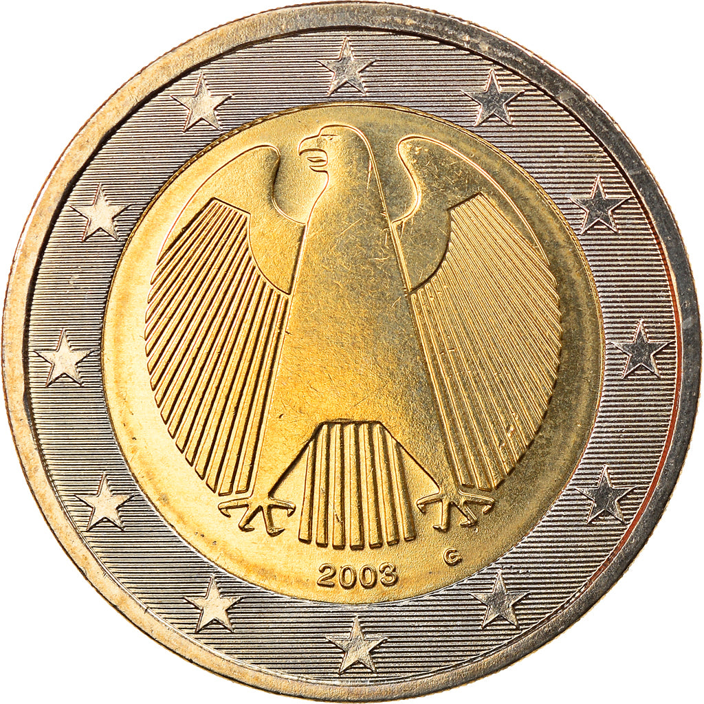 Federale Duitse Republiek, 2 Euro, 2003, Karlsruhe, FDC, Bi-Metallic, KM:214