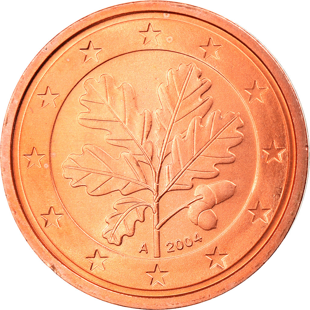 GERMANIA - REPUBBLICA FEDERALE, 2 Euro Cent, 2004, Berlin, FDC, Acciaio placcato