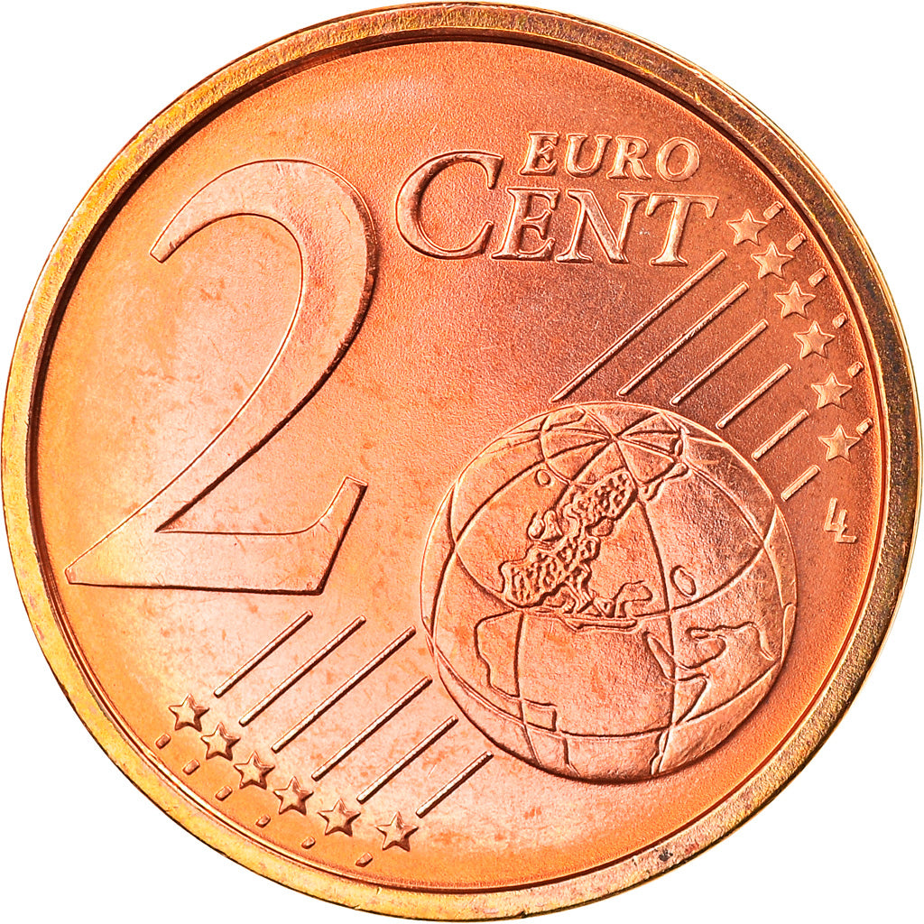 Federale Duitse Republiek, 2 Euro Cent, 2004, Karlsruhe, FDC, Copper Plated