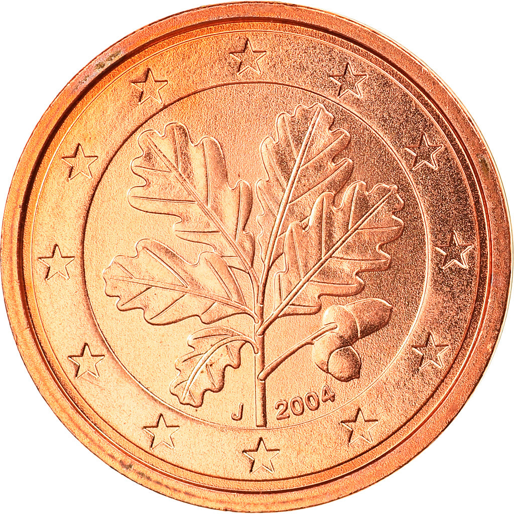 GERMANIA - REPUBBLICA FEDERALE, 2 Euro Cent, 2004, Hambourg, FDC, Acciaio