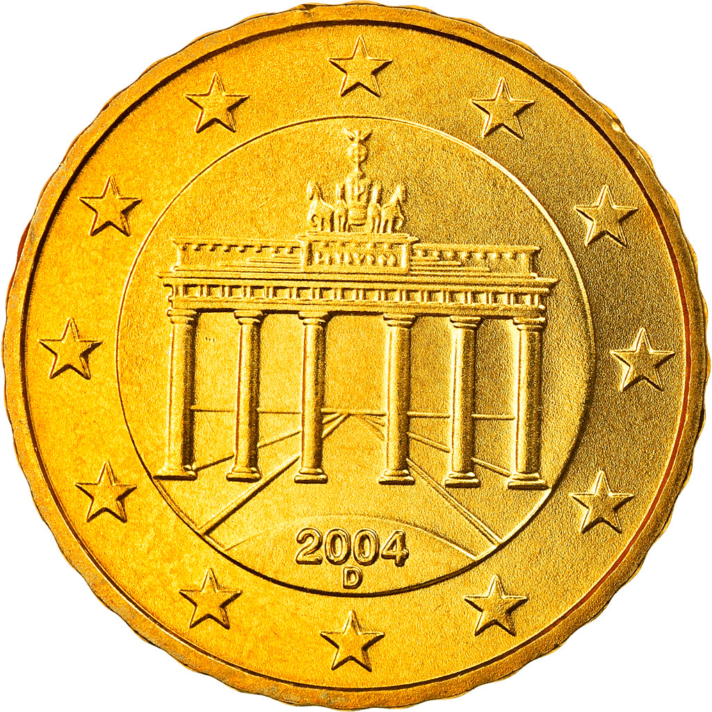 GERMANIA - REPUBBLICA FEDERALE, 10 Euro Cent, 2004, Munich, FDC, Ottone, KM:210