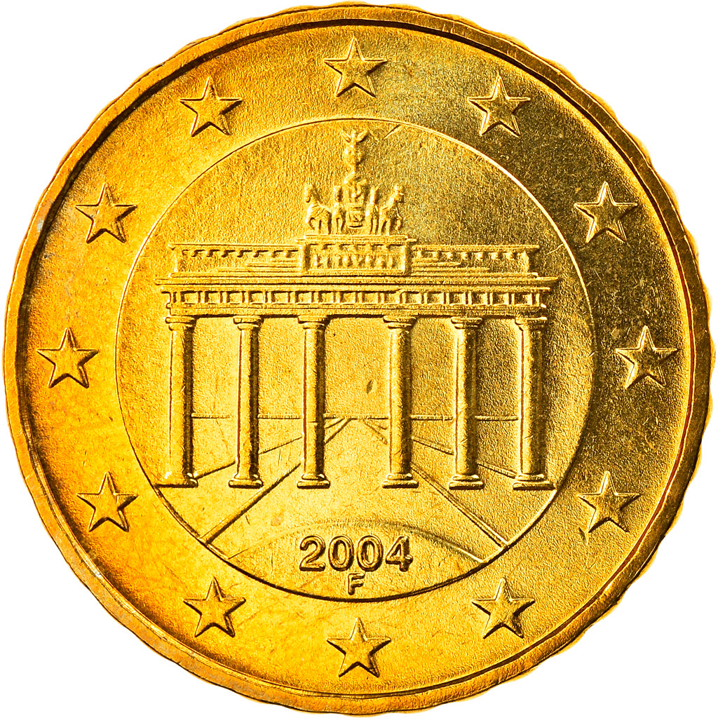 GERMANIA - REPUBBLICA FEDERALE, 10 Euro Cent, 2004, Stuttgart, FDC, Ottone