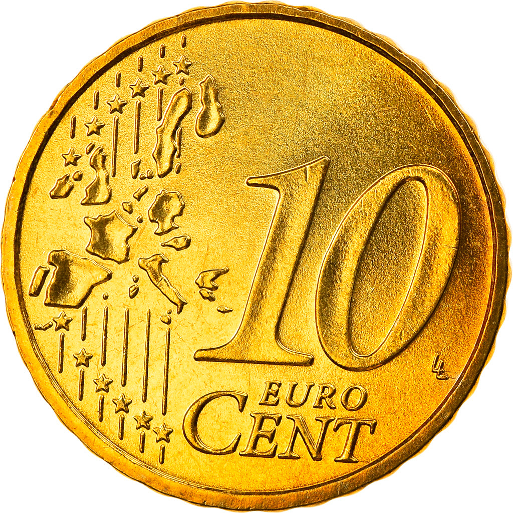 GERMANIA - REPUBBLICA FEDERALE, 10 Euro Cent, 2004, Stuttgart, FDC, Ottone
