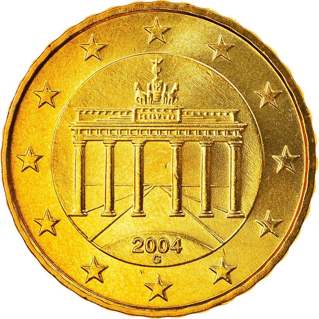 GERMANIA - REPUBBLICA FEDERALE, 10 Euro Cent, 2004, Karlsruhe, FDC, Ottone