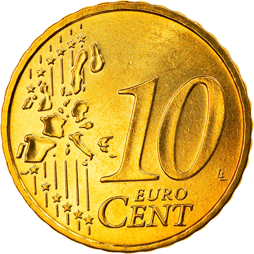GERMANIA - REPUBBLICA FEDERALE, 10 Euro Cent, 2004, Karlsruhe, FDC, Ottone