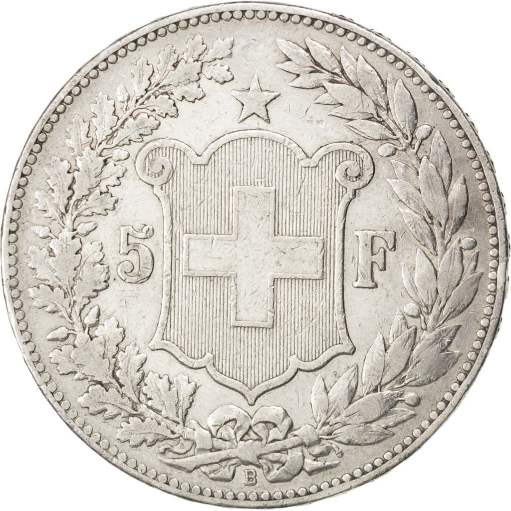 Monnaie, Suisse, 5 Francs, 1889, Bern, TTB, Argent, KM:34