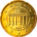 GERMANY - FEDERAL REPUBLIC, 20 Euro Cent, 2004, Karlsruhe, MS(65-70), Brass