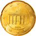 GERMANY - FEDERAL REPUBLIC, 20 Euro Cent, 2004, Hambourg, MS(65-70), Brass