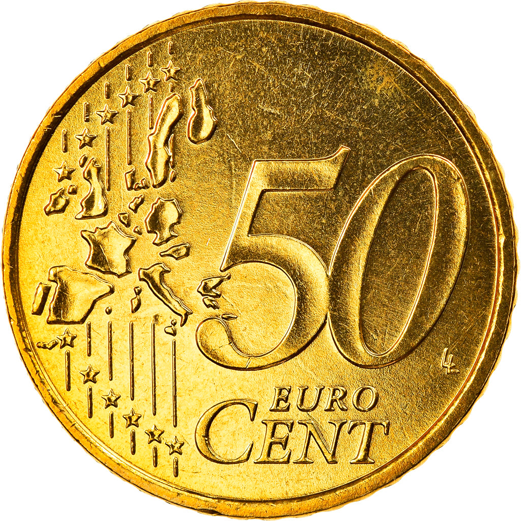 Bundesrepublik Deutschland, 50 Euro Cent, 2004, Stuttgart, STGL, Messing, KM:212