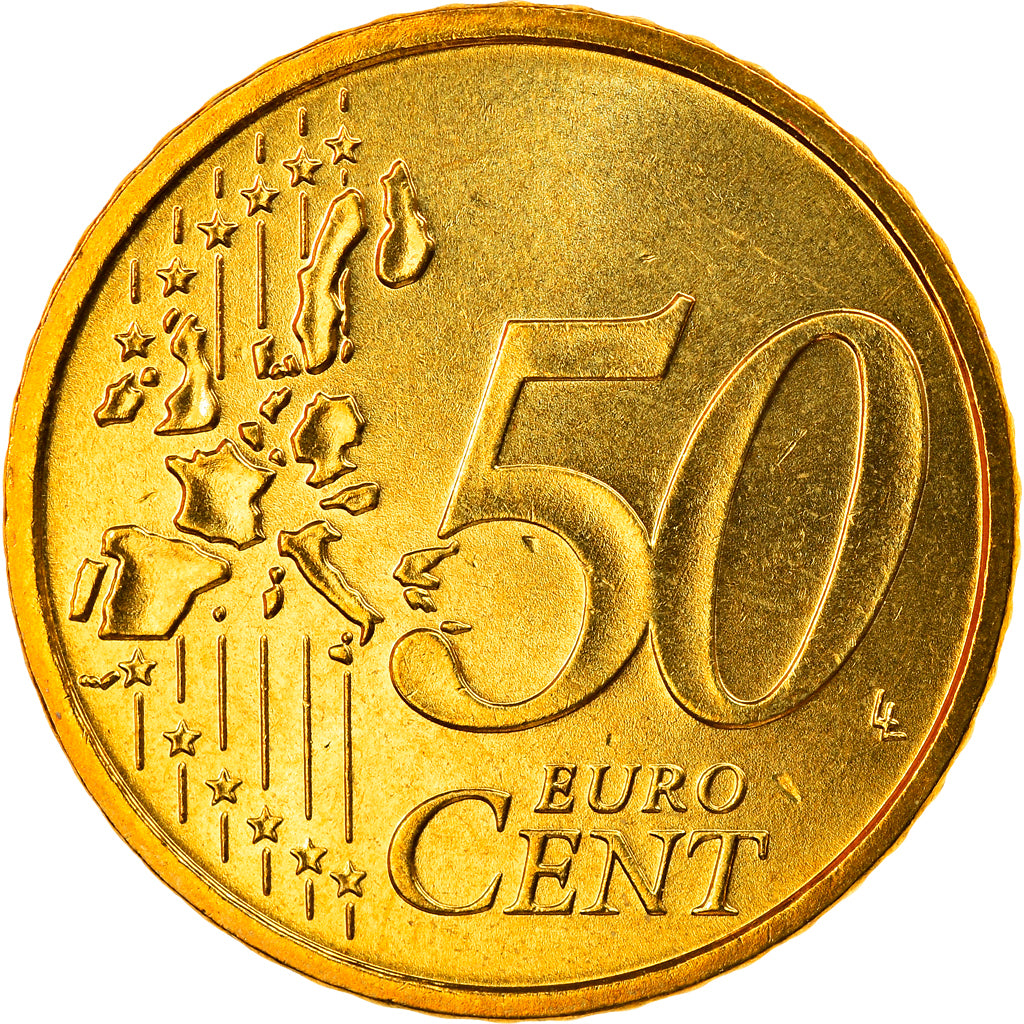 République fédérale allemande, 50 Euro Cent, 2004, Karlsruhe, FDC, Laiton