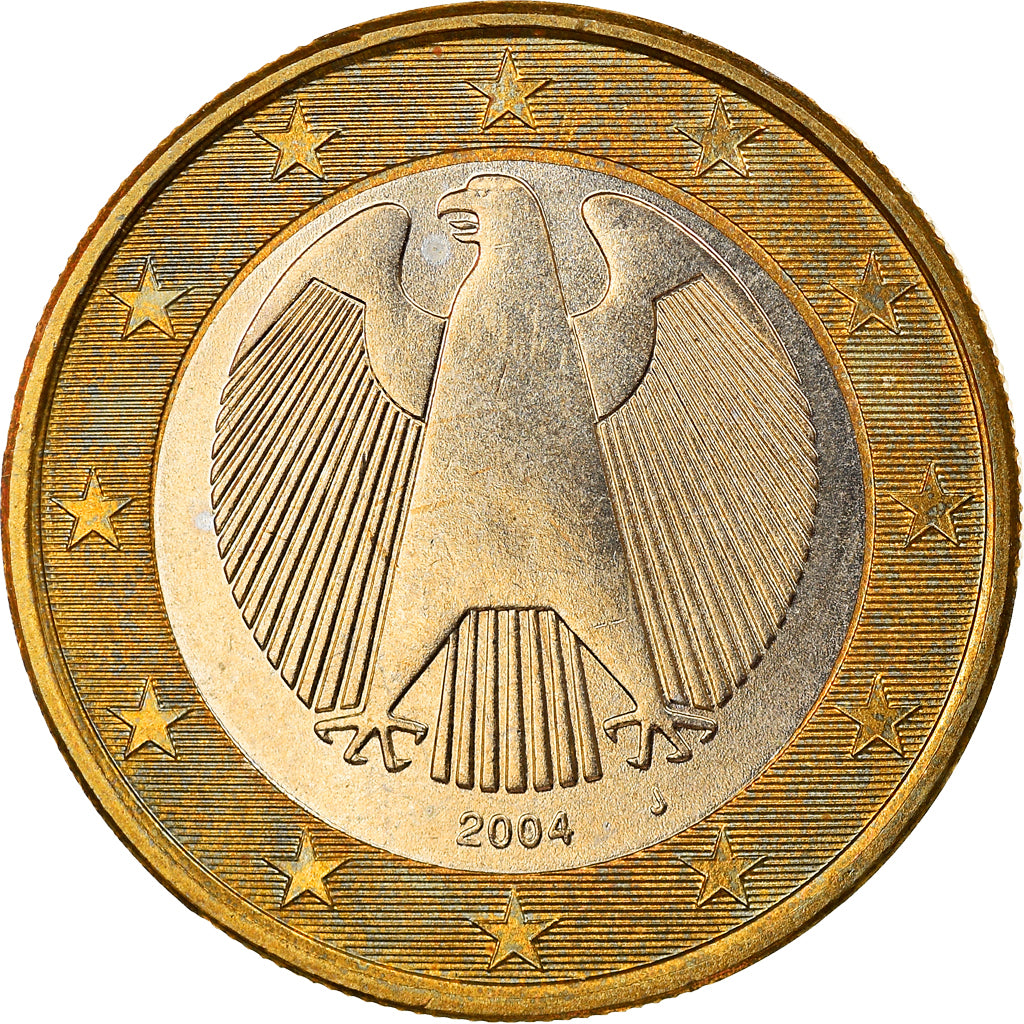 GERMANY - FEDERAL REPUBLIC, Euro, 2004, Hambourg, MS(65-70), Bi-Metallic, KM:213