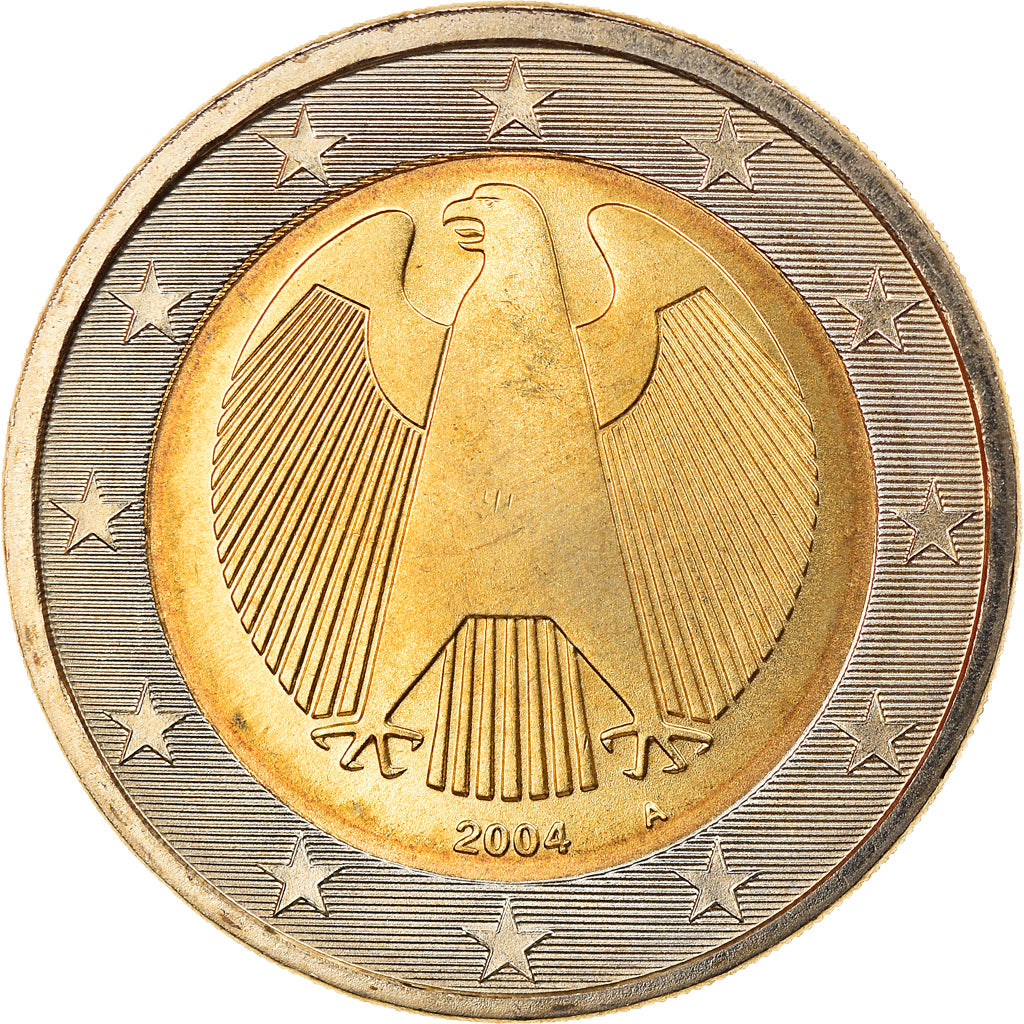GERMANY - FEDERAL REPUBLIC, 2 Euro, 2004, Berlin, MS(65-70), Bi-Metallic, KM:214