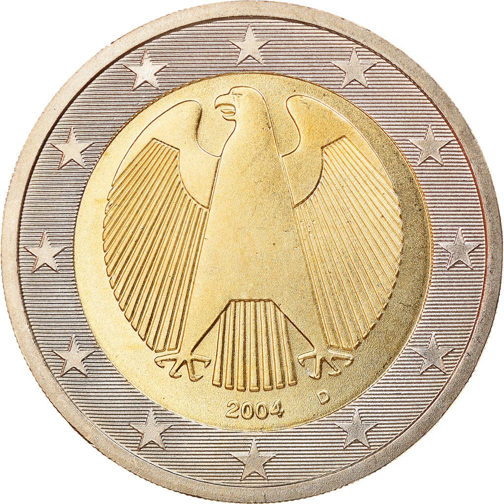 Bundesrepublik Deutschland, 2 Euro, 2004, Munich, STGL, Bi-Metallic, KM:214