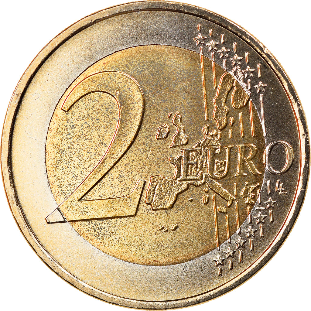 GERMANY - FEDERAL REPUBLIC, 2 Euro, 2004, Stuttgart, MS(65-70), Bi-Metallic