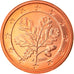 République fédérale allemande, Euro Cent, 2008, Hambourg, FDC, Copper Plated