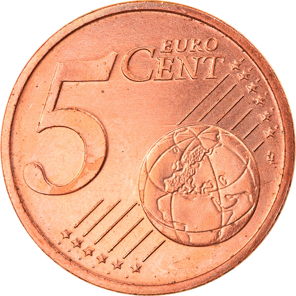 GERMANIA - REPUBBLICA FEDERALE, 5 Euro Cent, 2008, Berlin, FDC, Acciaio placcato