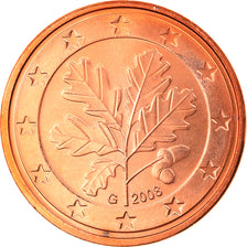 GERMANY - FEDERAL REPUBLIC, 5 Euro Cent, 2008, Karlsruhe, MS(65-70), Copper