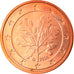 GERMANY - FEDERAL REPUBLIC, 5 Euro Cent, 2008, Karlsruhe, MS(65-70), Copper