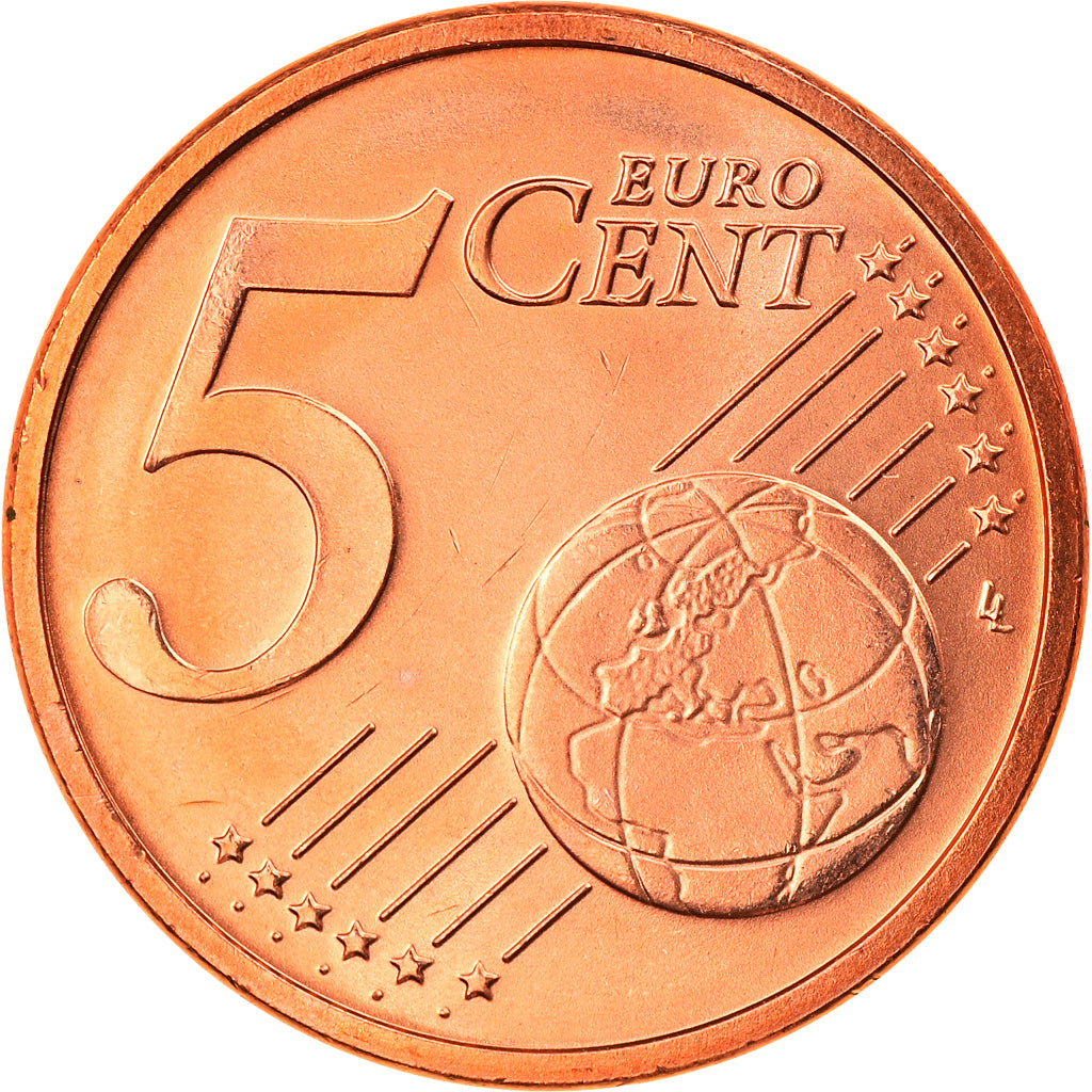 GERMANY - FEDERAL REPUBLIC, 5 Euro Cent, 2008, Karlsruhe, MS(65-70), Copper