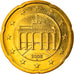 ALEMANHA - REPÚBLICA FEDERAL, 20 Euro Cent, 2008, Berlin, MS(65-70), Latão
