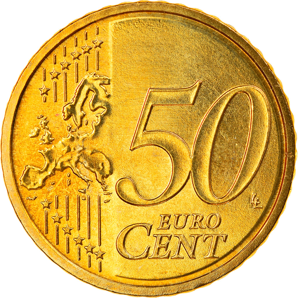 GERMANY - FEDERAL REPUBLIC, 50 Euro Cent, 2008, Berlin, MS(65-70), Brass, KM:256