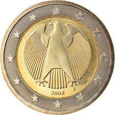 GERMANY - FEDERAL REPUBLIC, 2 Euro, 2008, Berlin, MS(65-70), Bi-Metallic, KM:258