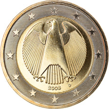 GERMANY - FEDERAL REPUBLIC, 2 Euro, 2008, Munich, MS(65-70), Bi-Metallic, KM:258