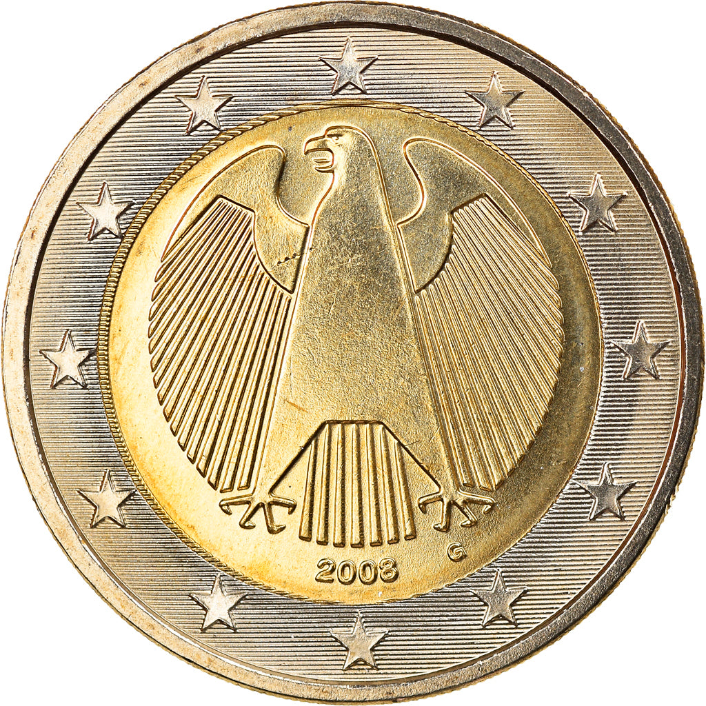 République fédérale allemande, 2 Euro, 2008, Karlsruhe, FDC, Bi-Metallic