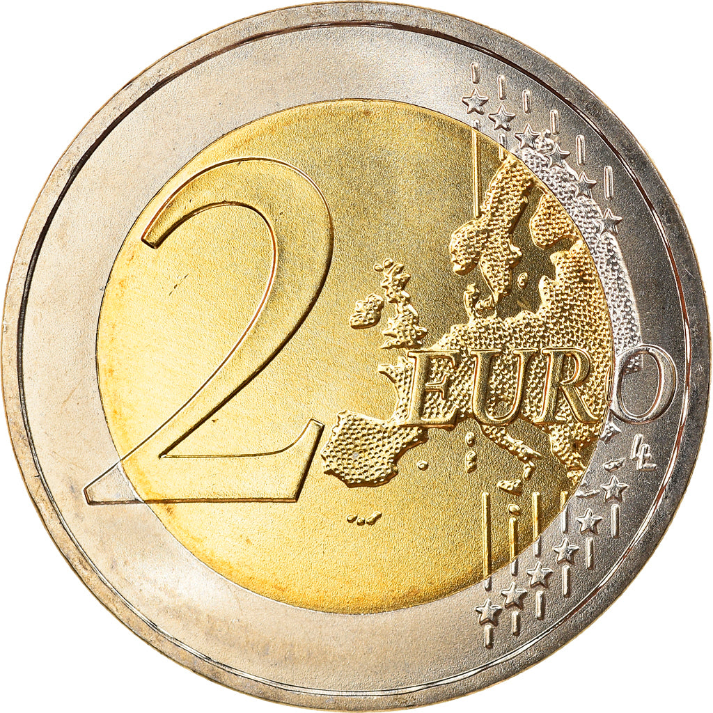 GERMANY - FEDERAL REPUBLIC, 2 Euro, 2008, Hambourg, MS(65-70), Bi-Metallic