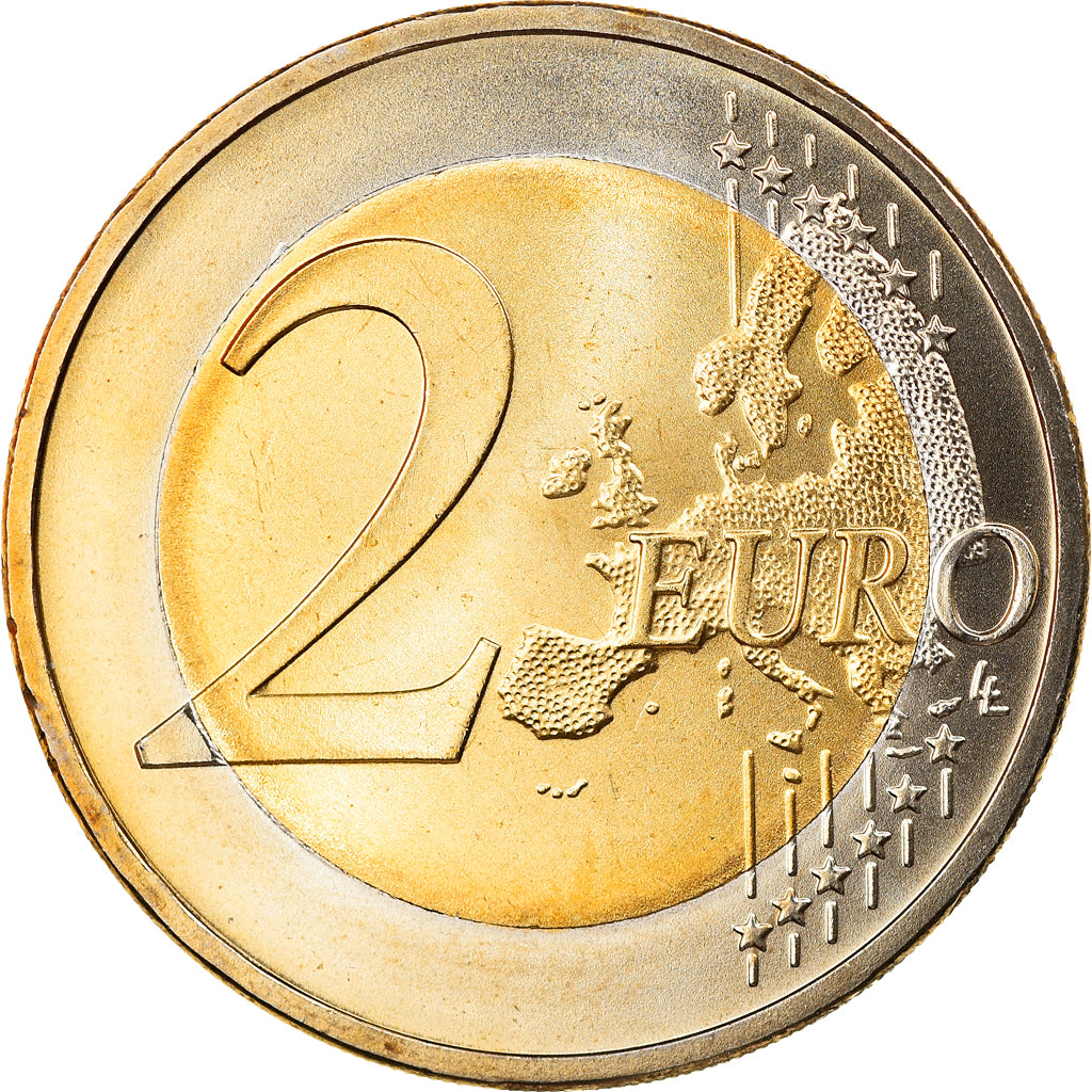 GERMANY - FEDERAL REPUBLIC, 2 Euro, 2008, Stuttgart, MS(65-70), Bi-Metallic