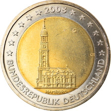 GERMANY - FEDERAL REPUBLIC, 2 Euro, 2008, Karlsruhe, MS(65-70), Bi-Metallic