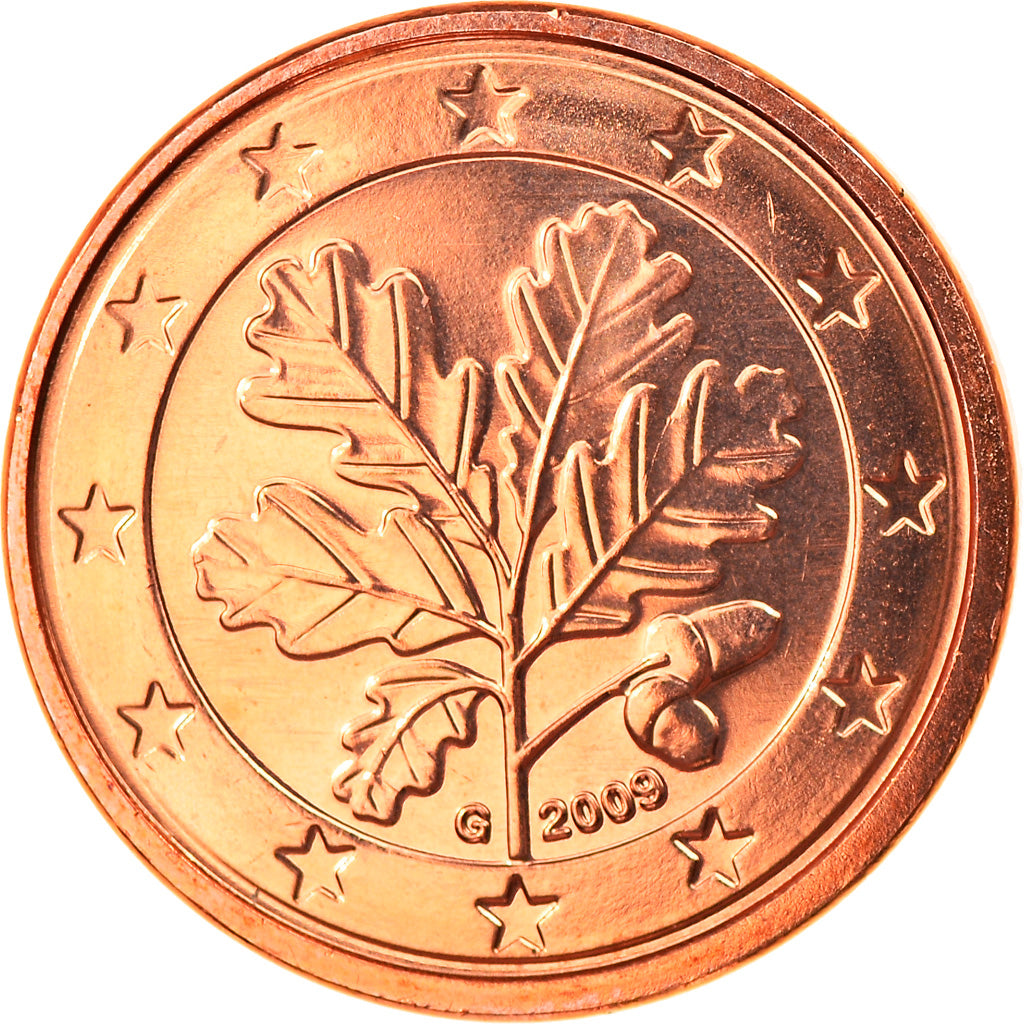 GERMANY - FEDERAL REPUBLIC, Euro Cent, 2009, Karlsruhe, MS(65-70), Copper Plated