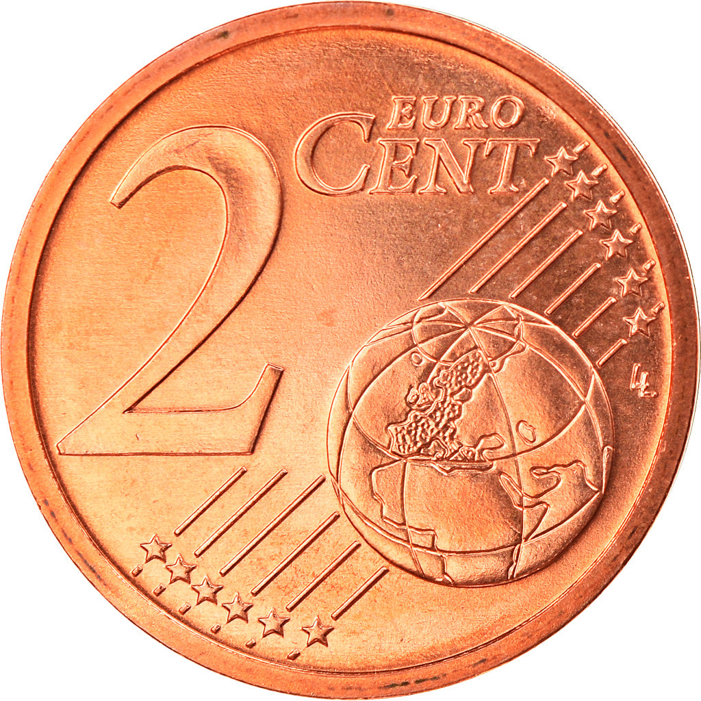 GERMANY - FEDERAL REPUBLIC, 2 Euro Cent, 2009, Berlin, MS(65-70), Copper Plated