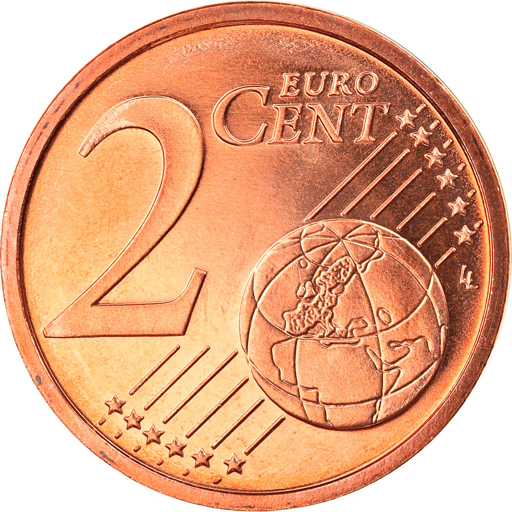 Federale Duitse Republiek, 2 Euro Cent, 2009, Stuttgart, FDC, Copper Plated