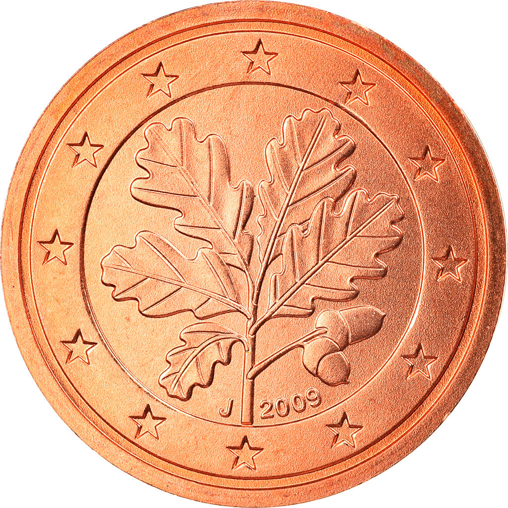 GERMANIA - REPUBBLICA FEDERALE, 2 Euro Cent, 2009, Hambourg, FDC, Acciaio