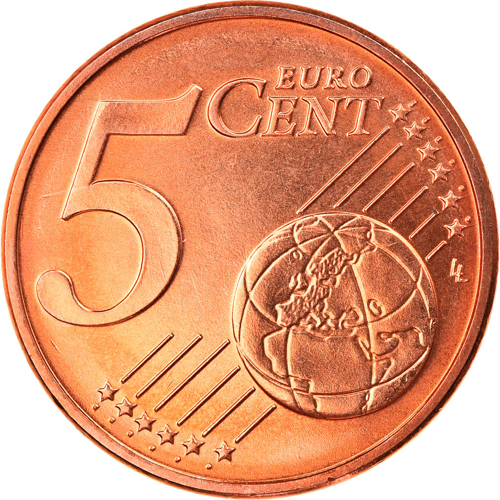 GERMANY - FEDERAL REPUBLIC, 5 Euro Cent, 2009, Berlin, MS(65-70), Copper Plated