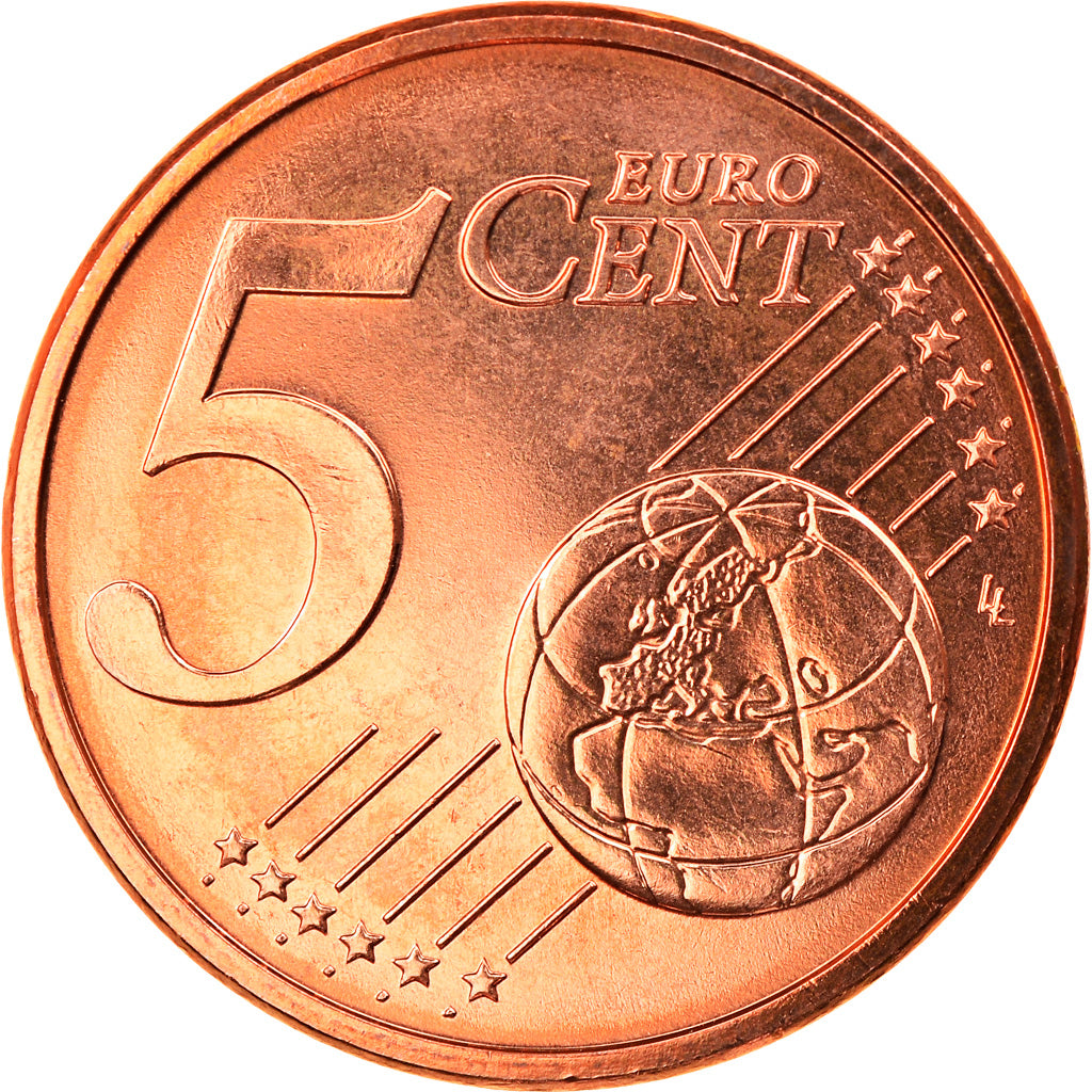 GERMANY - FEDERAL REPUBLIC, 5 Euro Cent, 2009, Munich, MS(65-70), Copper Plated