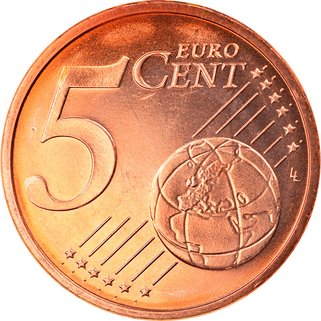 ALEMANIA - REPÚBLICA FEDERAL, 5 Euro Cent, 2009, Stuttgart, FDC, Cobre chapado