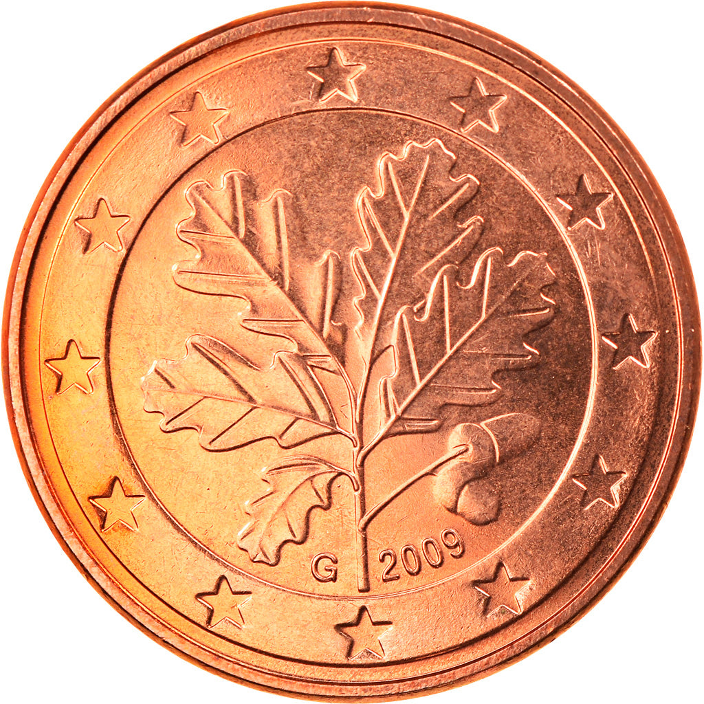 Federale Duitse Republiek, 5 Euro Cent, 2009, Karlsruhe, FDC, Copper Plated