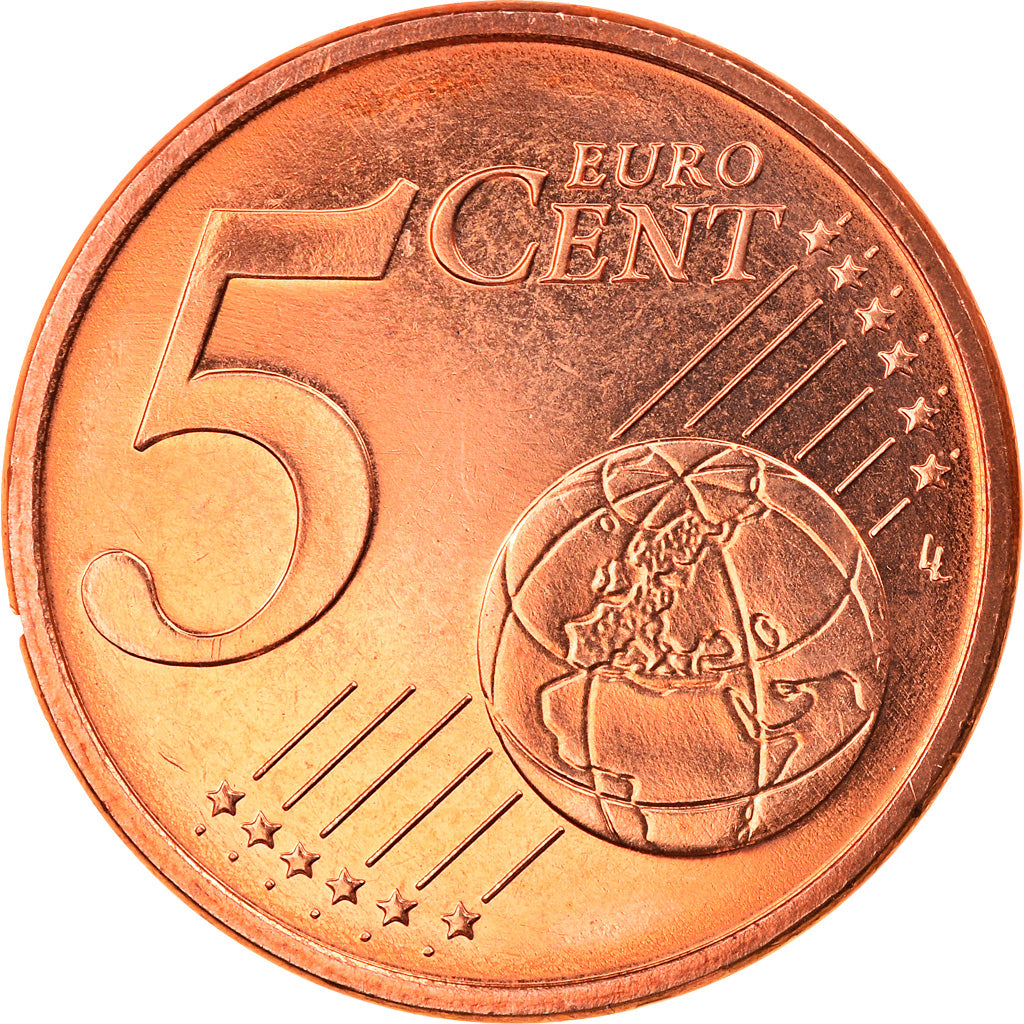 Federale Duitse Republiek, 5 Euro Cent, 2009, Karlsruhe, FDC, Copper Plated
