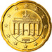 GERMANIA - REPUBBLICA FEDERALE, 20 Euro Cent, 2009, Karlsruhe, FDC, Ottone