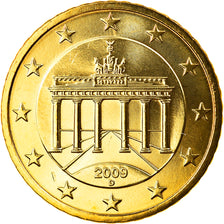 GERMANY - FEDERAL REPUBLIC, 50 Euro Cent, 2009, Munich, MS(65-70), Brass, KM:256