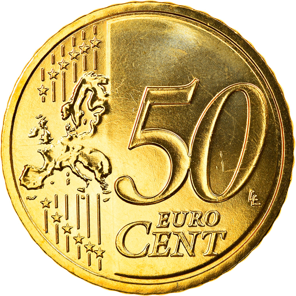 GERMANY - FEDERAL REPUBLIC, 50 Euro Cent, 2009, Munich, MS(65-70), Brass, KM:256