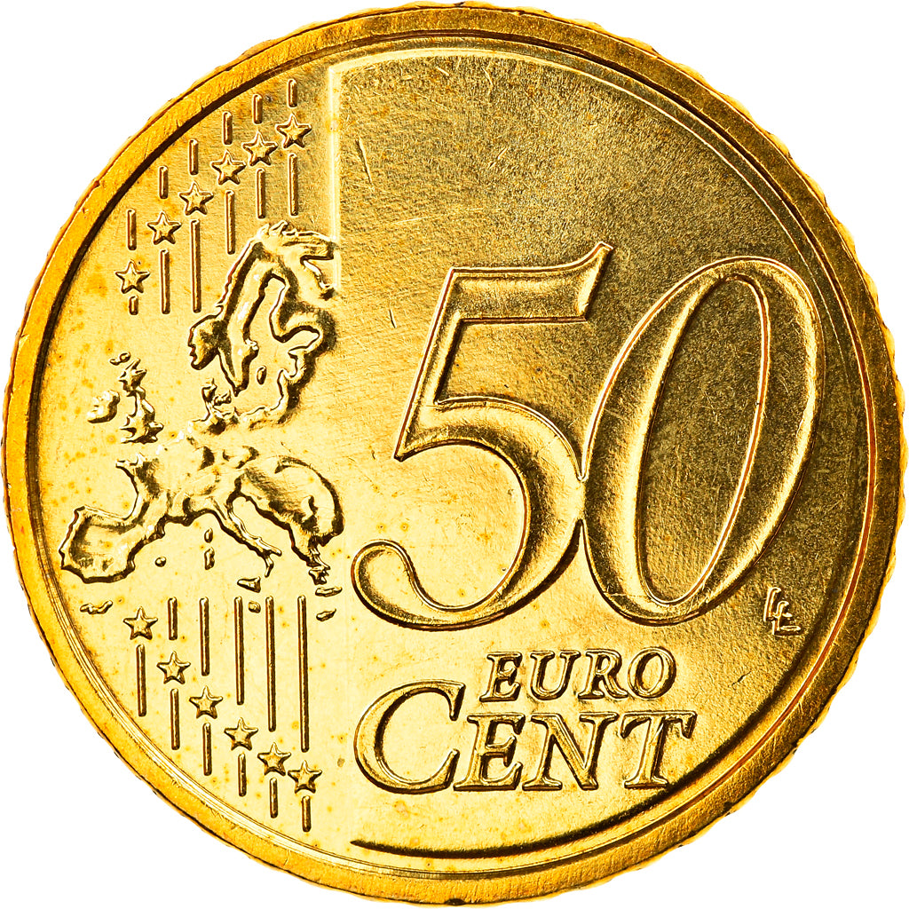 GERMANY - FEDERAL REPUBLIC, 50 Euro Cent, 2009, Stuttgart, MS(65-70), Brass