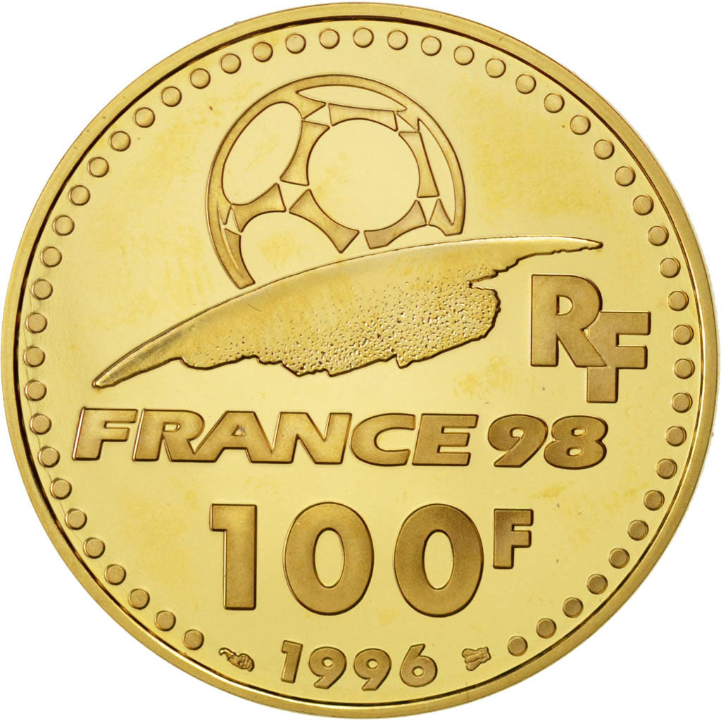 FRANCE, 100 Francs, 1996, KM #1172, MS(65-70), Gold, 17.00